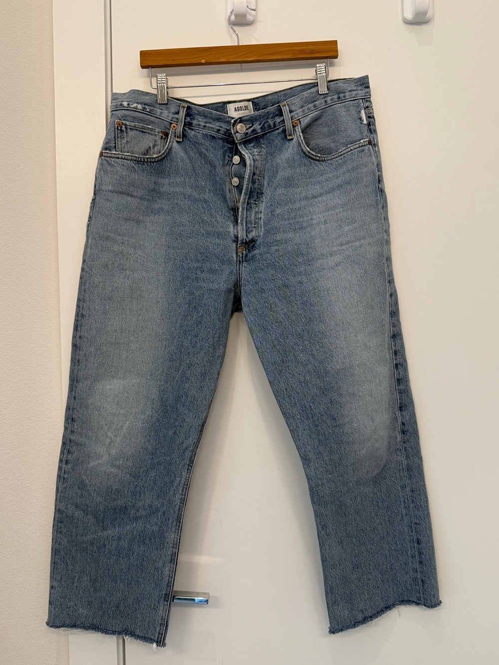 Agolde 90s Pinch Waist High Rise Straight Jeans Plus Size 33 - Picture 2 of 8